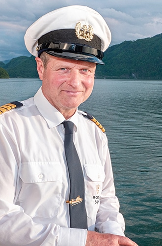 Kapitän der MS Mondseeland Franz Meindl