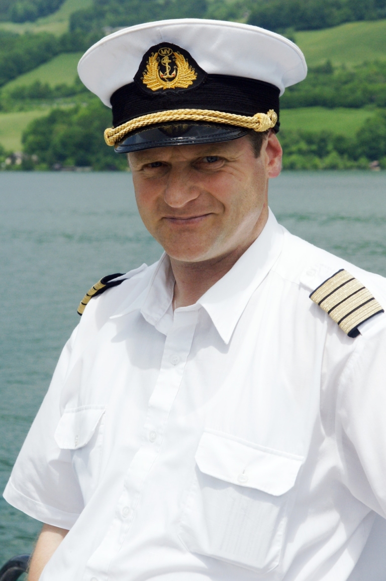 Kapitän Franz Meindl von der MS Mondseeland im Jahr 2009.